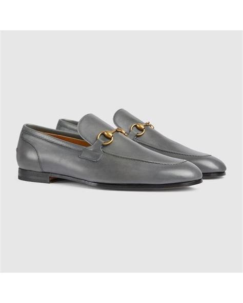 gucci jordaan loafer selfridges|Men's Gucci Jordaan loafer in grey leather .